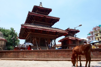 Damage from the 2015 earthquake is still quite visible in Kathmandu, especially in Durbar Square