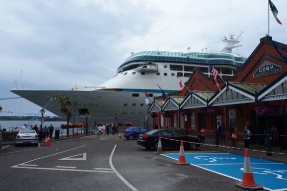 In spite of the Titanic tragedy, Cobh is still a common stop for cruise ships