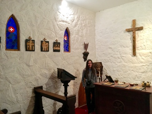 The castle chapel - most castles had a room specifically for worship
