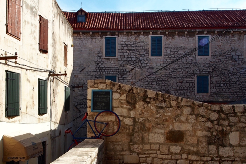 Around any corner in Sibenik's old city, you might stumble upon a scene like this...