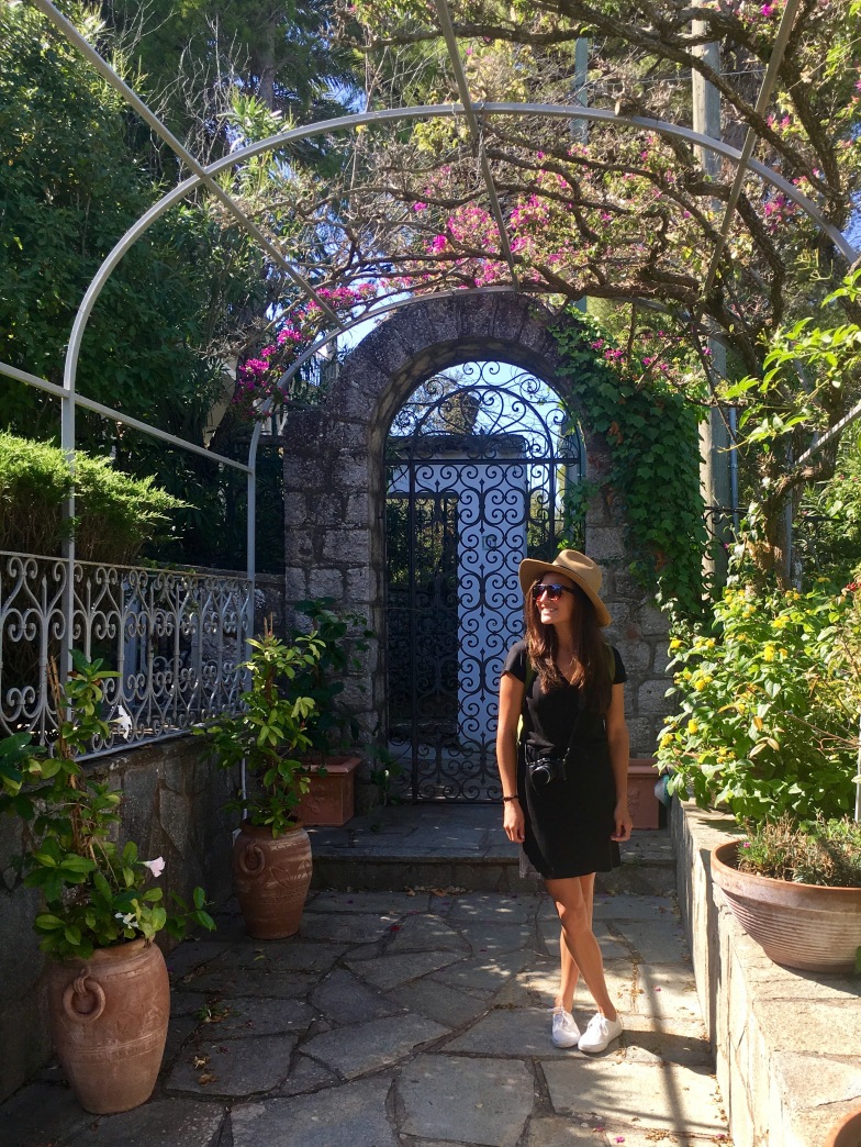Our B&B had a beautiful garden and patio - typical in the style of the island