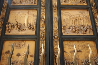 The brass doors of the Florence Bapistry