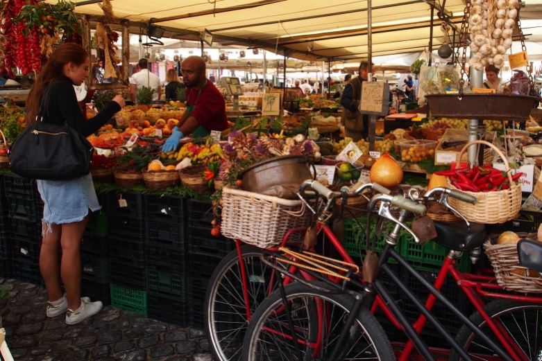 The market in the Campo de Fiori is worth a visit