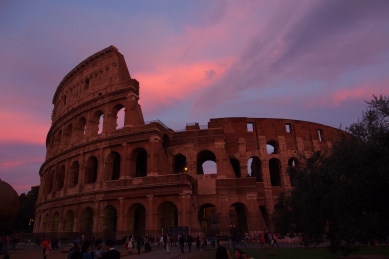 Sunset at the Colosseum